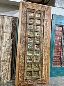  Antique India Barn Door, Hand Carved, Custom, Sliding Barndoor