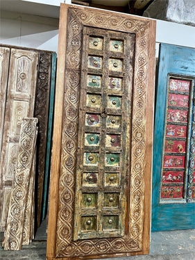 Antique India Boho Barn Door, Bedroom, Unique Sliding door, 96x40
