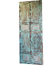 Vintage Carved Door Panel Green Wood Sliding Door Farmhouse Barn Door 96
