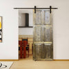 Vintage Brass Cladded Sliding Barn Doors Entry Double Doors 96x36
