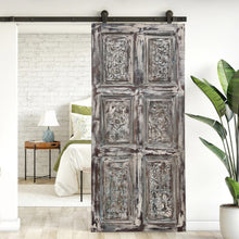  Vintage Carved Wood Door Whitewash Rustic Farmhouse Barn Door 80
