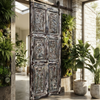 Antique Spanish Style Carved Door Made from Reclaimed Wood Barn Door 80