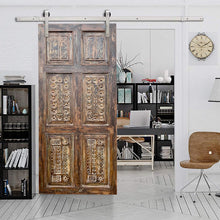  Rustic Carved Vintage Barndoor Home Office Doors 80x36