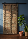 Antique Carved Door Teak Wood Rustic Farmhouse Garden Door 