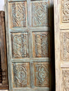 Vintage Carved Door Carved Rustic Sliding Barn Door 96x48