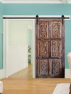 Rustic Barndoor, Vintage Barn Door, Floral Carved Doors, Single, Double, Sliding Door