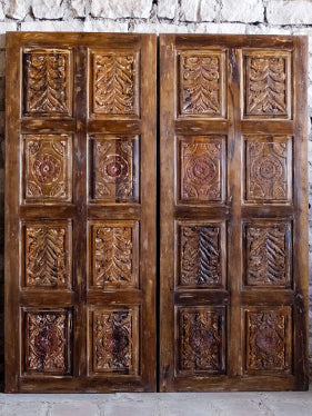 Earthy Carved Barn Door, Bedroom door, Bold Statement Doors, Interior Door, 84x36