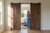 Rustic Carved Wood Door Six Panel Country Farmhouse Barn Door 84x36