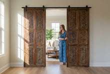  Rustic Carved Wood Door Six Panel Country Farmhouse Barn Door 84x36