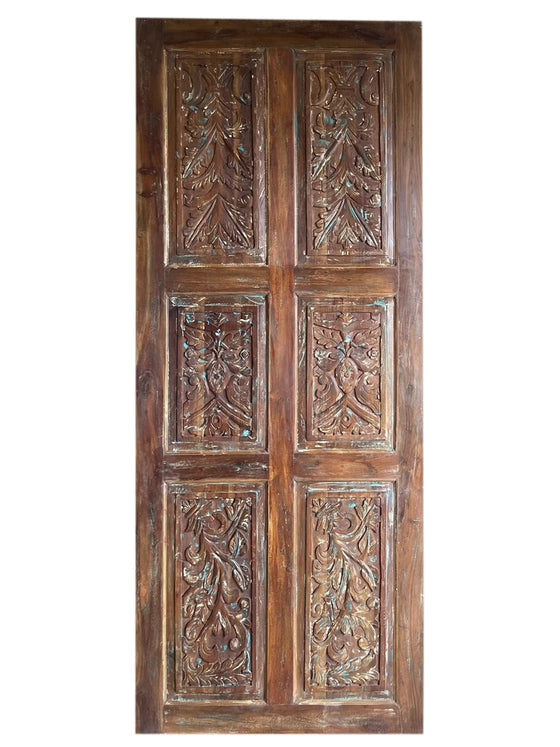 Hand Carved Door Panels Shabby Chic Bypass Barndoors 84x36