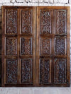 India Floral Carved Sliding Barn Door, Custom Doors, Bold Accents Interior Door, 84x36