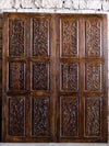 Vintage Barn Door, Shabby Chic Floral Carved Sliding Doors, Interior Door, 84x36