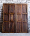 Vintage Barn Door, Shabby Chic Floral Carved Sliding Doors, Interior Door, 84x36