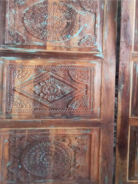 Nature Carved Barn Door, Interior, Sliding Bedroom Doors, Indian Door 84x36