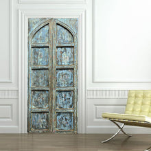  Antique Arched Door Panels Blue Cottage Farmhouse Doors