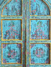 Indo Portuguese Style Doors, Artistic Blue Doors, Castle Doors, Barn Doors, 96
