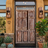 Vintage Reclaimed Wood Carved Door – Antique Garden Statement Piece  84X39