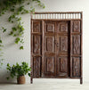 Carved Statement Door Whitewash Rustic Teak Door Vintage Indian Door 84X59