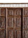 Carved Statement Door Whitewash Rustic Teak Door Vintage Indian Door 84X59