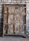 Carved Statement Door Whitewash Rustic Teak Door Vintage Indian Door 84X59