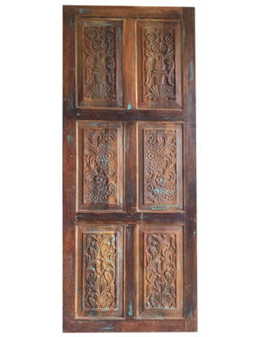 Hand Carved Wood Barn Door Rustic Farmhouse Modern Pantry Door 84x36