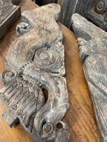  Vintage Corbel Wooden Architectural Corbels, Bracket, Wood dragon corbel, wall art decor