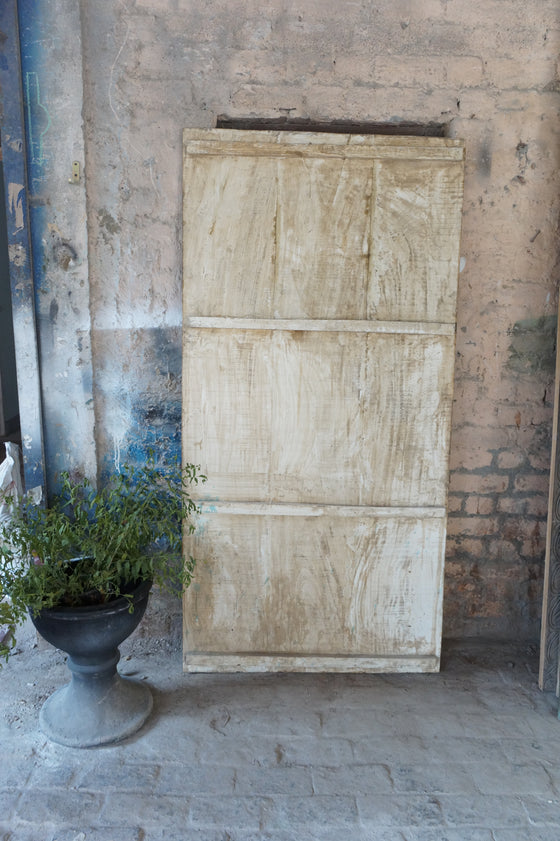 Vintage Fluting Ganesha Wall Decor Ganesha Seated on Lotus, Barn Door, Custom Door, Yoga Studio