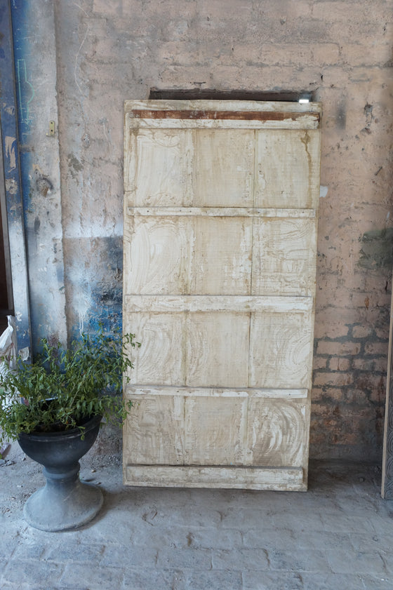 Vintage Colorful Krishna Wall Art, Hand-carved Krishna Carved door, Custom Barndoor, 72