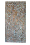 Vintage Woods Dancing Ganesha Art, Hindu Indian Wall Sculpture, Custom Barn Door