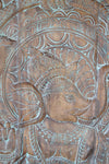 Vintage Ganesha Wall Sculpture, Indian Art, Custom Barn Door, Sliding door, Interior Door