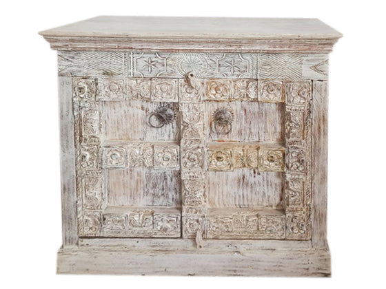 Vintage Whitewash Cabinet Vanity Rustic Vintage Storage Chest 38