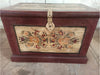 Antique Floral Painted Trunk Indian Traditional Jewellery Chest