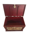Antique Floral Painted Trunk Indian Traditional Jewellery Chest