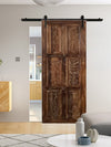 Hand Carved Sliding Barn Door Vintage Interior Door 80