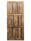 Hand Carved Sliding Barn Door Vintage Interior Door 80