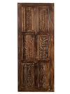 Hand Carved Sliding Barn Door Vintage Interior Door 80