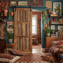  Sunburst Carved Doors Vintage Pantry Barn Door Sliding Interior Door 