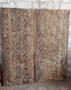 Artistic Sliding Barn Doors, Natures Harmony Carved Barn Door, Organic Door