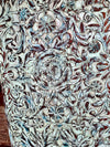 Vintage Hand Carved Barn Door Hand Carved Blue Lotus Carved Wall Panel Decor