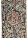 Ornate Indian Door, Carved Lotus Medallion Door, Sliding Barn Door, 80