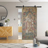 Vintage Carved Vishnu Wall Art Sliding Door Colorful Wall Accent