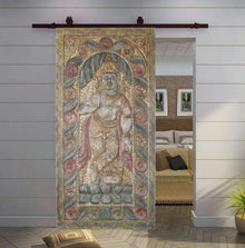  Artisans Carved Vintage Temple Wall Art Vishnu Colorful Wall Accent 