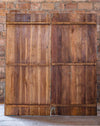 Tree of Life Door, Sliding Barn Door, Whitewash Wood Artistic Barndoors, India Carved Doors, 80x36