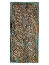 Tree of Life, Sliding Barn Door, Blue Hues Vintage Carved Door, Artistic Barndoor,80x40