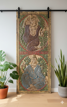  Vintage Buddha Carved Wall Decor – Colorful Accent Wall Art Introduce tranquility and vibrant energy into your home with this Vintage Buddha Carved Wall Decor.