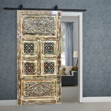  Vintage Carved Door Wood Lattice Double Doors Sliding Barn Doors 80
