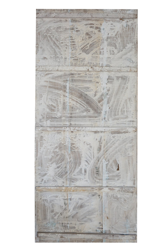 Vintage Carved Dancing Ganesha Wall Decor Accent Wall Panel 83x36