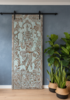 Vintage Krishna Carved Wall Art Reclaimed Wood Temple Decor Panel