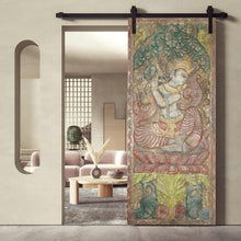  Krishna Carving Wall Decor Barn Door Hand Carved Wall Sculpture