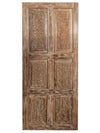 Whitewash Carved Sliding Barn Door, Bedroom Barn Door 80x36